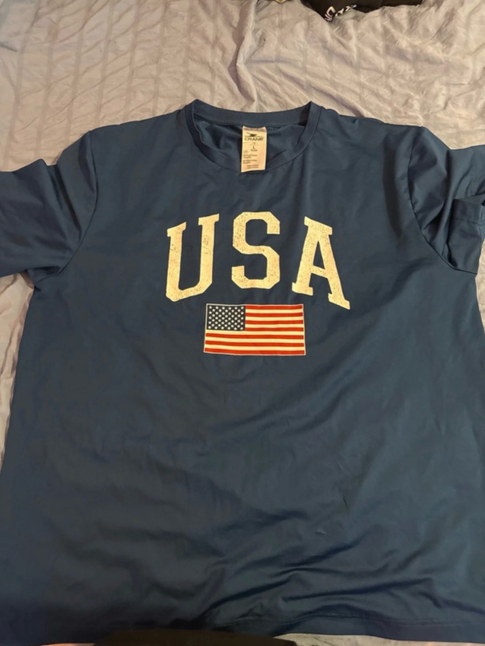 USA Graphic Short Sleeve Tee - Blue